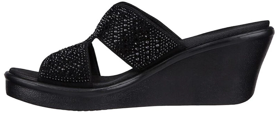 (W) Skechers Rumble On-Too Haute 'Sandalia Negra con Cuña' 119261-BBK Buy (W) Skechers Rumble On-Too Haute 'Sandalia Negra con Cuña' 119261-BBK