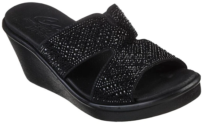 (W) Skechers Rumble On-Too Haute 'Sandalia Negra con Cuña' 119261-BBK Lookbook (W) Skechers Rumble On-Too Haute 'Sandalia Negra con Cuña' 119261-BBK