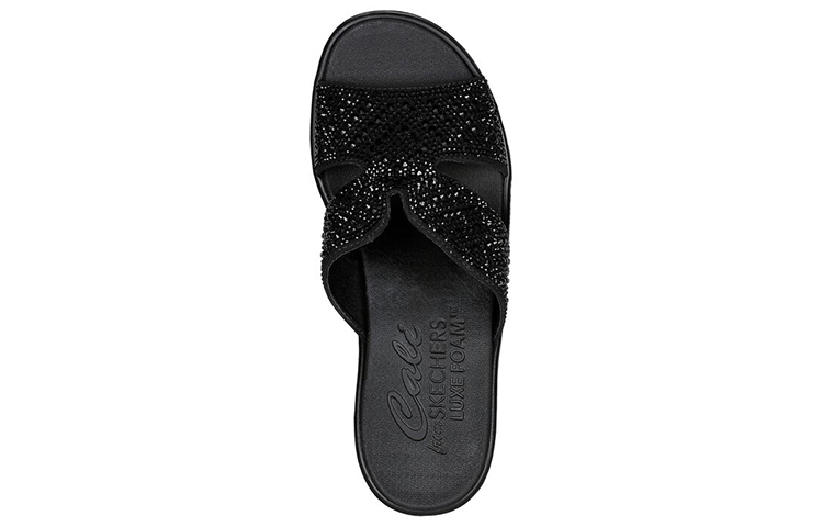 Shop (W) Skechers Rumble On-Too Haute 'Sandalia Negra con Cuña' 119261-BBK