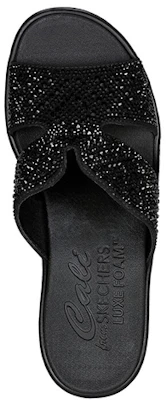 (W) Skechers Rumble On-Too Haute 'Sandalia Negra con Cuña' 119261-BBK Shop (W) Skechers Rumble On-Too Haute 'Sandalia Negra con Cuña' 119261-BBK