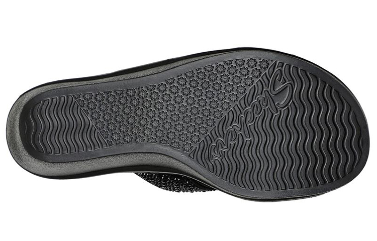 Purchase (W) Skechers Rumble On-Too Haute 'Sandalia Negra con Cuña' 119261-BBK