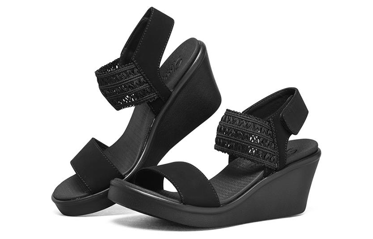 Lookbook (W) 女性用スケッチャーズ ランブルオン「オールブラック」33223-BBK 33223-BBK