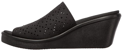 (Women) Skechers Rumble On 'Fashion Sport Wedge Slider Black' 119180-BBK (Women) Skechers Rumble On 'Fashion Sport Wedge Slider Black' 119180-BBK