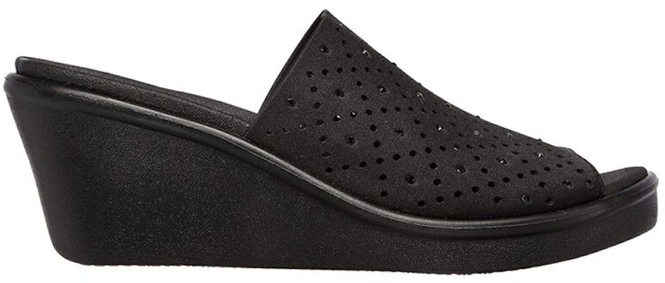 (Women) Skechers Rumble On 'Fashion Sport Wedge Slider Black' 119180-BBK Order (Women) Skechers Rumble On 'Fashion Sport Wedge Slider Black' 119180-BBK