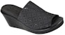 (W) Skechers Rumble On 'Fesyen Sport Wedge Slider Hitam' 119180-BBK