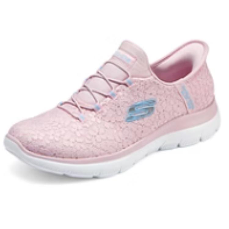 Shop Skechers 透氣 減震 低筒 跑步鞋 女款 粉色