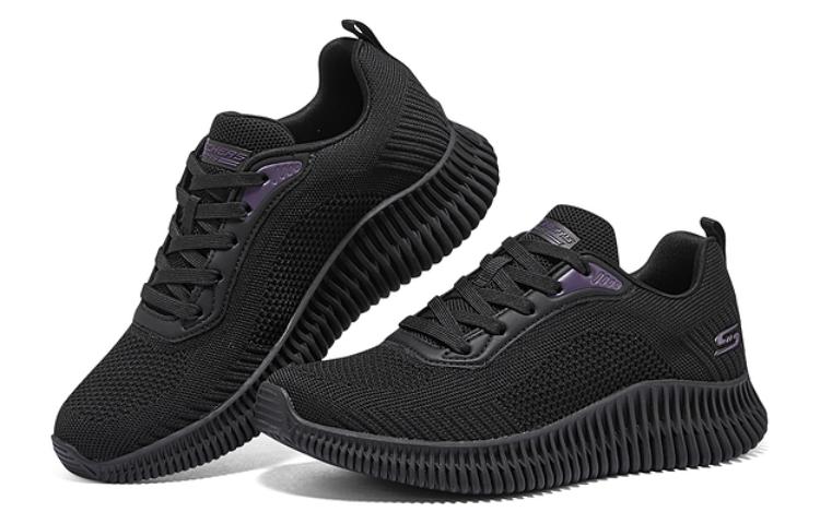 Order (W) Kasut Lari Skechers Rendah 'Hitam Selesa' 117415-BBK