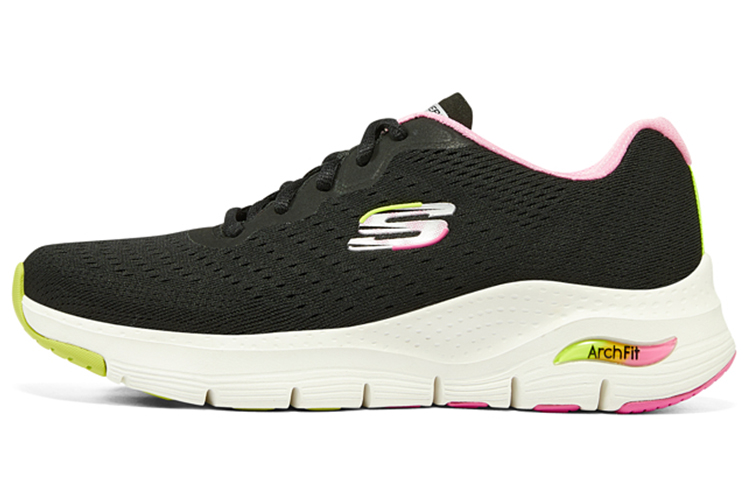 (W) Skechers Running Shoe Low 'Black Multicolor'
