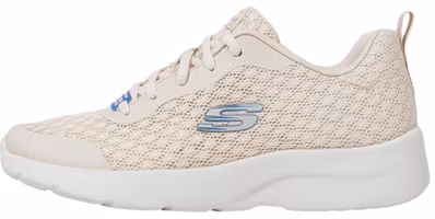 (Women) Skechers Dynamight 2.0 Low Top Sneakers 'Cream White Blue' 149542-NAT (Women) Skechers Dynamight 2.0 Low Top Sneakers 'Cream White Blue' 149542-NAT