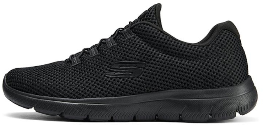 (Women) Skechers Running Shoes Low 'All-Black' 12985-BBK Buy (Women) Skechers Running Shoes Low 'All-Black' 12985-BBK