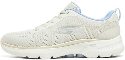 (Women) Skechers GoWalk 6 'White Blue' 124623-NTLB (Women) Skechers GoWalk 6 'White Blue' 124623-NTLB