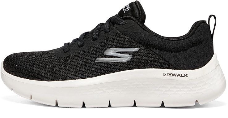 women-skechers-running-shoes-low-black-124952-bkw