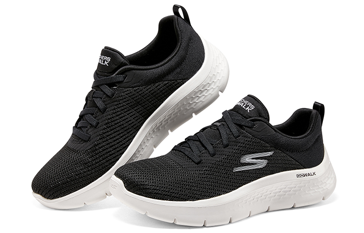 Shop (W) Skechers Go Walk Flex 'Alani - Hitam Putih' 124952-BKW