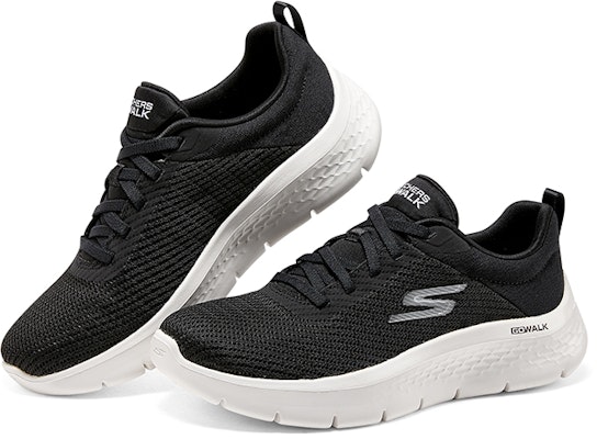 (Women) Skechers Go Walk Flex 'Alani - Black White' 124952-BKW Shop (Women) Skechers Go Walk Flex 'Alani - Black White' 124952-BKW