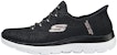 (W) Kasut Lari Skechers Rendah 'Hitam' 150125-BLK