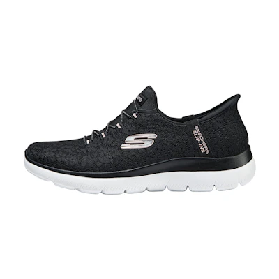 (W) Skechers Running Shoes Low 'Black'