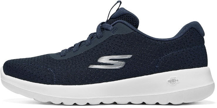 women-skechers-running-shoes-low-blue-shock-absorbing-non-slip-124661-nvy