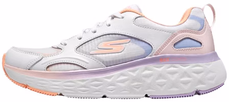 (Women) Skechers Max Cushioning Delta Running Shoes 'White Orange Purple' 129128-WPK (Women) Skechers Max Cushioning Delta Running Shoes 'White Orange Purple' 129128-WPK