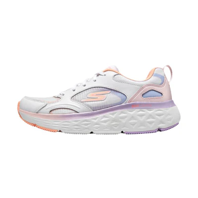 (W) Skechers Max Cushioning Delta Running Shoes 'White Orange Purple'