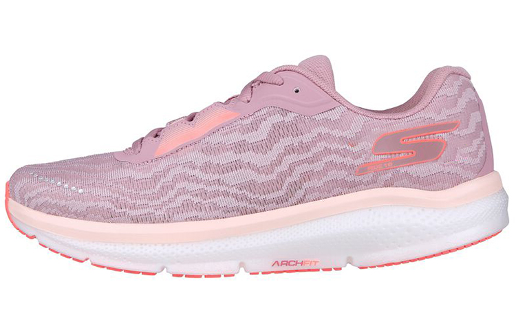 (W) Skechers Running Shoes Low 'Pink Mesh'