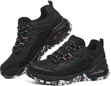 (W) Kasut Skechers Uno Trail Fesyen 'Hitam' 177170C-BBK Lookbook (W) Kasut Skechers Uno Trail Fesyen 'Hitam' 177170C-BBK