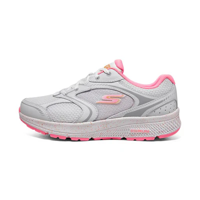 (W) Skechers Running Shoes Low 'White Pink'