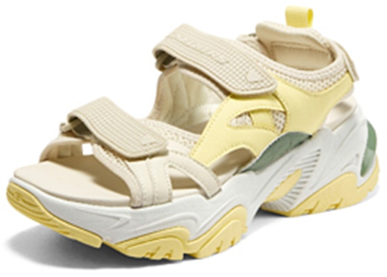 Skechers 涼鞋 小奶熊 時尚 涼鞋 女款 黃色 Lookbook Skechers 涼鞋 小奶熊 時尚 涼鞋 女款 黃色