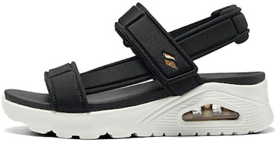 (Women) Skechers Sandal 'Black and White Fashion Comfort' 119813-BLK (Women) Skechers Sandal 'Black and White Fashion Comfort' 119813-BLK