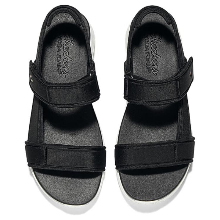 Lookbook (Women) Skechers Sandal 'Black and White Fashion Comfort' 119813-BLK