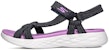 (Women) Skechers Sandal 'Black Purple Fashion' 15319-NVLV
