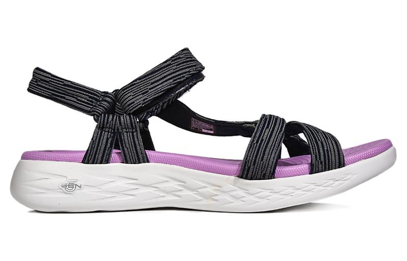 Order (Women) Skechers Sandal 'Black Purple Fashion' 15319-NVLV