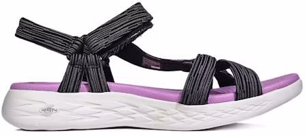 Order Skechers 運動時尚 沙灘涼鞋 女款 黑紫