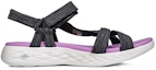 Order (Women) Skechers Sandal 'Black Purple Fashion' 15319-NVLV