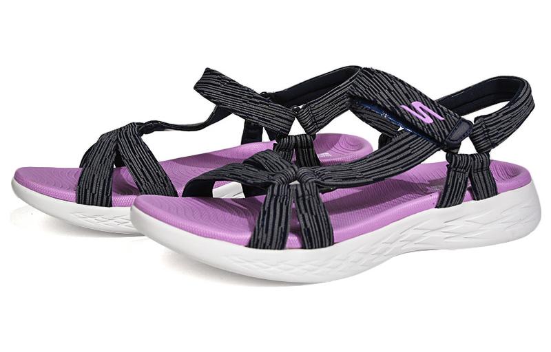 Lookbook (Women) Skechers Sandal 'Black Purple Fashion' 15319-NVLV