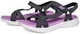 (Women) Skechers Sandal 'Black Purple Fashion' 15319-NVLV