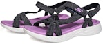 Lookbook (Women) Skechers Sandal 'Black Purple Fashion' 15319-NVLV