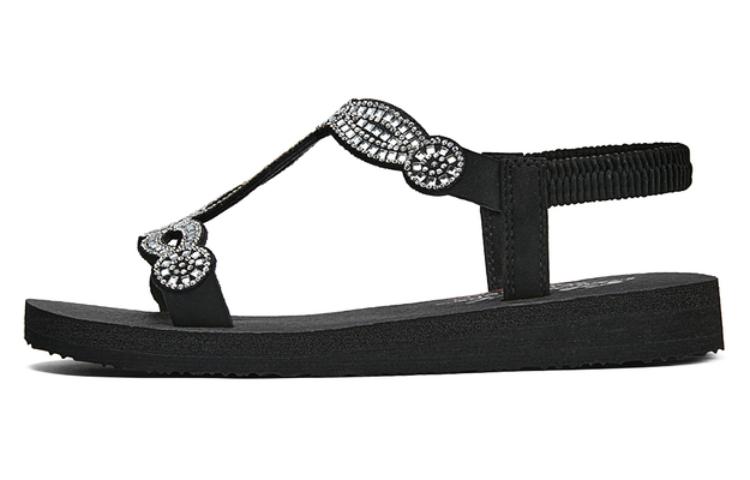 (Women) Skechers Sandal &#x27;Black Strap&#x27; 119667-BLK