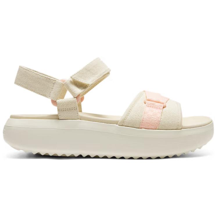 Order (W) Skechers Sandal 'Comfort Baita Velcro Tapak Tebal Beige' 114807-NAT