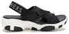 (W) Skechers Sandal 'Keselesaan Kasual Hitam' 163051-BLK
