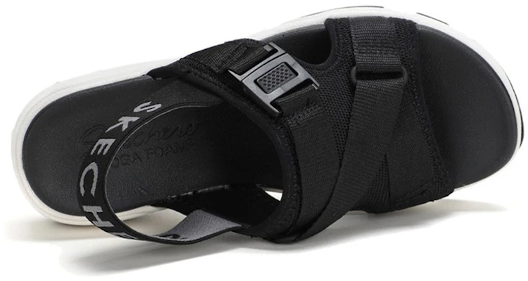 (Women) Skechers Sandal 'Comfort Casual Black' 163051-BLK Shop (Women) Skechers Sandal 'Comfort Casual Black' 163051-BLK