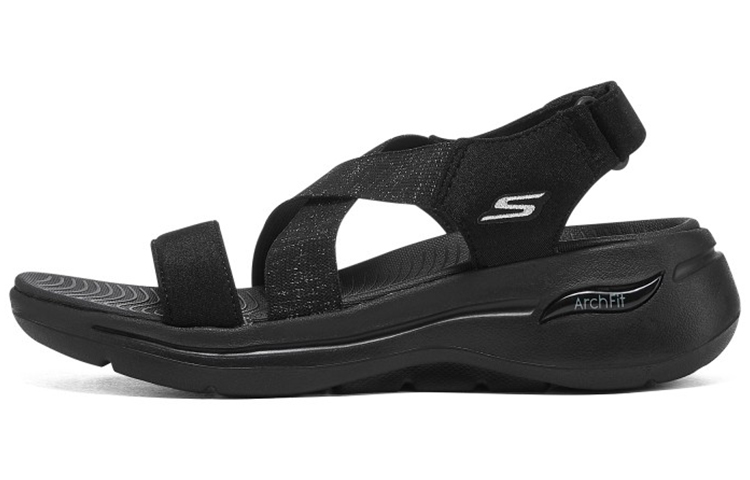 (Women) Skechers Sandal 'Comfort Cushioned Casual Sport' Black 140226-BBK
