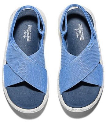 (Women) Skechers Sandal 'Light Blue Comfort Casual' 141514-BLU Purchase (Women) Skechers Sandal 'Light Blue Comfort Casual' 141514-BLU