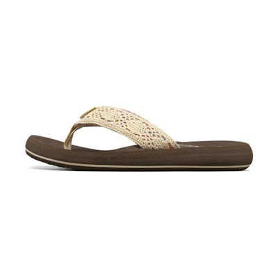 (W) Skechers Sandal 'Lightweight Casual Grey-Brown'