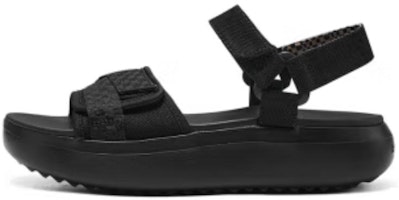 (Women) Skechers Sandal Black 'Comfort Fashion Magic Tape Thick Sole' 114807-BBK (Women) Skechers Sandal Black 'Comfort Fashion Magic Tape Thick Sole' 114807-BBK