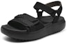 Order (W) Skechers Sandal Hitam 'Comfort Fashion Magic Tape Tapak Tebal' 114807-BBK