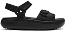 Lookbook (W) Skechers Sandal Hitam 'Comfort Fashion Magic Tape Tapak Tebal' 114807-BBK