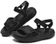 Shop (W) Skechers Sandal Hitam 'Comfort Fashion Magic Tape Tapak Tebal' 114807-BBK