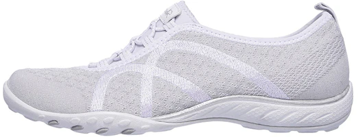 (Women) Skechers Savvy Slip-On 'White Silver' 23028-WSL (Women) Skechers Savvy Slip-On 'White Silver' 23028-WSL