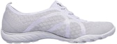 Order (Women) Skechers Savvy Slip-On 'White Silver' 23028-WSL