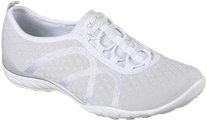 (Women) Skechers Savvy Slip-On 'White Silver' 23028-WSL Lookbook (Women) Skechers Savvy Slip-On 'White Silver' 23028-WSL